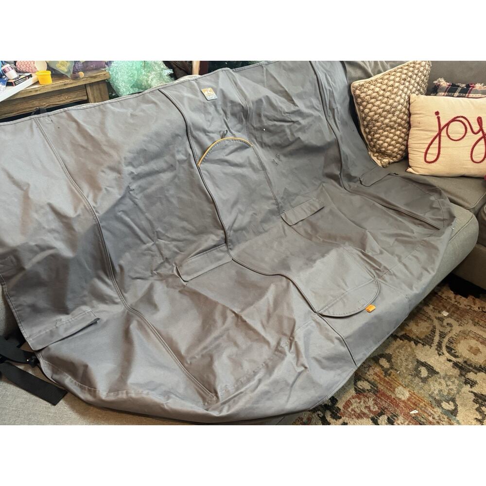Kurgo 63” Extended Bench Seat Cover Heather Gray Waterproof Dog Car Protector - Picture 3 of 10